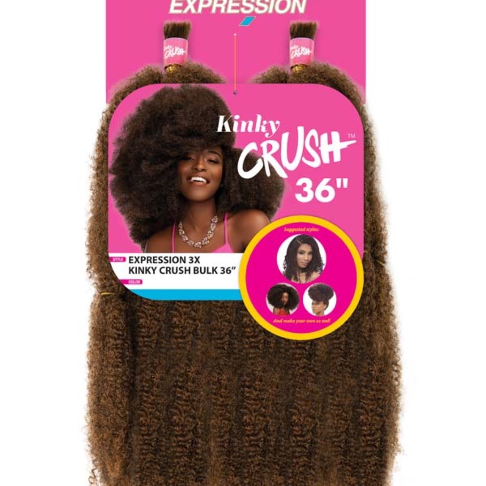 Janet kinky Crush 36" hair (4)Packs, 99J
